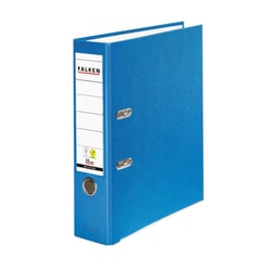 Classeur à levier PP A4 dos de 80mm VEGAN noir - Bleu Aqua - x 20 - Falken
