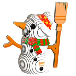 Eugy 3D Modèle: NOËL / BONHOMME DE NEIGE 8,2x3,7x8,1cm, en carton, en boîte, 6+