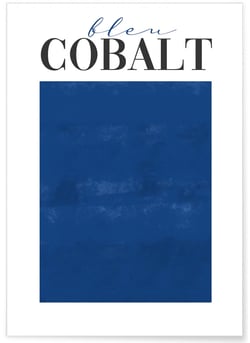 Affiche Bleu Cobalt | A3 : 29,7x42cm