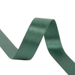 Bobine 40m ruban satin double face fabriqué en France vert bouteille