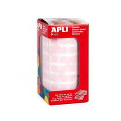 Apli Agipa - Gommettes rouleau Rond Ø 10,5 mm rose x 5 192