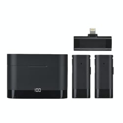 Microphone Sans Fil Haute Qualité Pour Téléphone Et Caméra Avec Réduction De Bruit Noir 2 YONIS