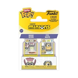 Minions - Pack 2 figurines Bitty POP! Bride Kevin & Eye, Matie 2 cm - Funko