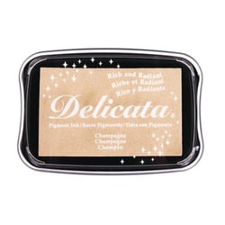Tampon encreur Delicata métallique , cachemire or, 9,9x6,8x1,9cm, taille L
