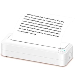 Mini Imprimante Bluetooth Sans Encre Portable Pour Bureau Étudiant Maison YONIS