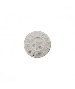 Bouton jeans métal pied étoile 18mm - Prym Argent