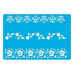 Pochoir plastique souple réutilisable 18,5 x 14,5 cm Fabrika Decoru DECORATION 276