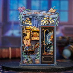 Book Nook Kit DIY Figured'Art 99 pièces - L'Agence des Voyages Intérieurs - Diorama Maquette à construire