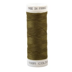 Fil à coudre polyester 100m made in France - marron brousse 548