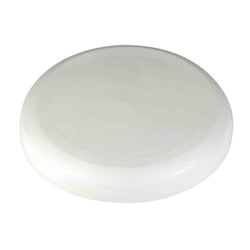 Frisbee en plastique blanc 18 cm