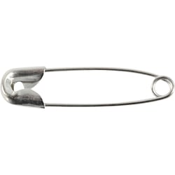 Épingles à nourrice, L : 22 mm, ép. 0,6 mm, argent, 100 pièces/ 1 Pq.