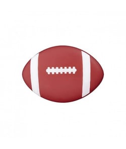 Carte de 2 boutons Ballon de Foot 20mm - Union Knopf Marron