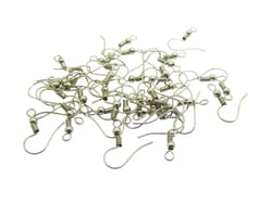 40 Crochets boucles d'oreilles - 18*19mm - argent vieilli