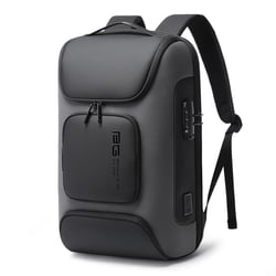 Sac À Dos Ordinateur Antivol Étanche Avec Port USB 15.6 Pouces Noir Gris YONIS
