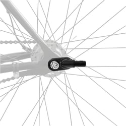 Attelage Remorque Vélo Métal Noir - Hauck