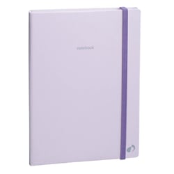 Carnet de notes - Pastel - Violet - Pages Lignées - 15x21 cm - Papier Clairefontaine blanc - Fabrication française -  Quo Vadis