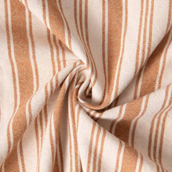 Tissu Coton d'ameublement Eugene Rayures Cassonade