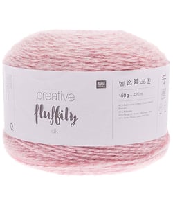 Coton à tricoter Creative FLUFFILY - 150 GR - Rico Design 04 Rose