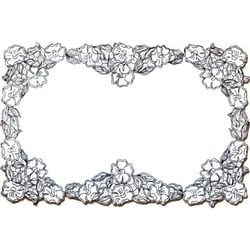 LUC - Napperon Rectangulaire 40x80 cm 100% Coton Blanc