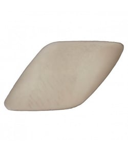 Carte de 2 boutons fantaisies rectangulaire Gris clair 34mm - Union Knopf Gris
