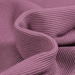 Tissu Jersey côtelé Ottoman uni  Mauve - Au mètre