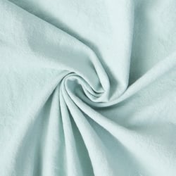 Tissu Coton Lavé aspect Lin uni Vert artique