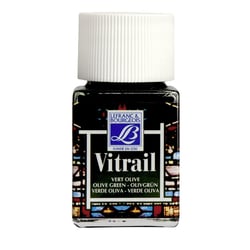 Peinture vitrail - Lefranc Bourgeois - Vert olive - Flacon de 50ml