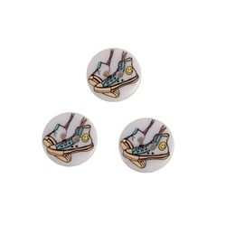 Bouton 2 trous enfant baskets