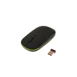 Souris Sans Fil Ultra-Minces 2.4GHz Argent Ergonomique 10m Plug-and-Play Noir YONIS
