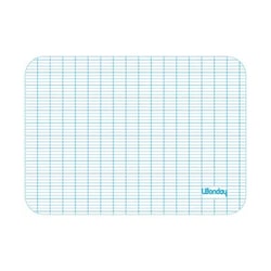 Ardoise - Blanche - 2 faces - 25x17,5cm - Effaçable - Sans cadre - Scolaire - Wonday