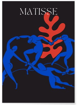 Affiche Matisse 'La Danse' – Art moderne et minimaliste | A3 : 29,7x42cm