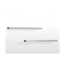 LARA 2 Etagères bois laqué blanc - Vipack