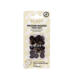 Boutons pressions métal sans pince 14mm Bohin cuivre