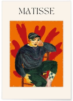 Affiche Matisse - Jeune Homme Assis | A3 : 29,7x42cm