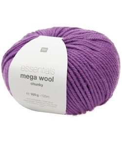 Laine à tricoter Essentials Mega Wool Chunky - Rico Design 31 Lilas violet