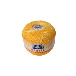 Fil à crocheter Babylo Gross. 10 - Col. 90 - Jaune Soleil Ombre