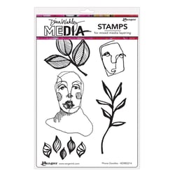 Tampons en caoutchouc - Phone Doodles cling stamps - Ranger