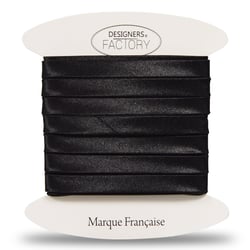 Biais satin noir 9mm par 5 mètres – designers-factory