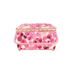 Boîte à couture 18,5x26x16cm bulles fuchsia
