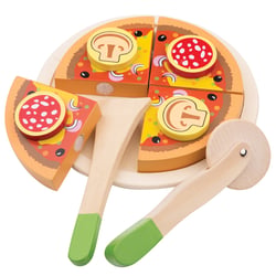 Pizza salami en bois à couper - New Classic Toys