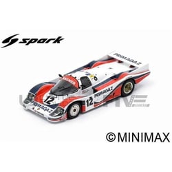 Voiture Miniature de Collection - SPARK 1/43 - PORSCHE 956 - Blanc