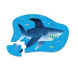 Mini puzzle - 12 pièces – Requins - Crocodile Creek - Bleu