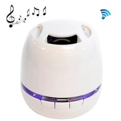 Enceinte Bluetooth Mini Portable LED Rouge Pour Smartphone Et Appareils Bluetooth Blanc YONIS
