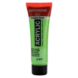 Peinture acrylique en tube - Vert reflex - 672 - Amsterdam - 20ml