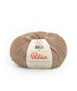 Pelote de laine et Mohair à tricoter PHIL IRISE ALPAGA - Phildar Cappuccino Marron