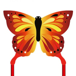 Cerf-volant Monofil Ecoline Butterfly Kite Sunrise - HQ KITES