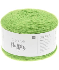 Coton à tricoter Creative FLUFFILY - 150 GR - Rico Design 18 Vert Herbe