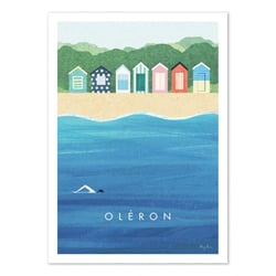 Affiche 30x40 cm - Ile d'Oléron - Henry Rivers