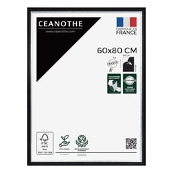Cadre photo Pandore noir argent 60x80 cm