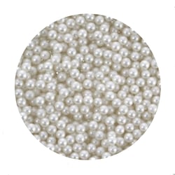 500 perles sans trou rondes acrylique blanc nacré 2 mm - Non Percée - création diy
